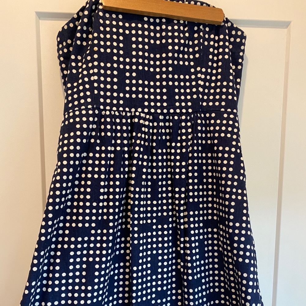 Gap strapless linen dress